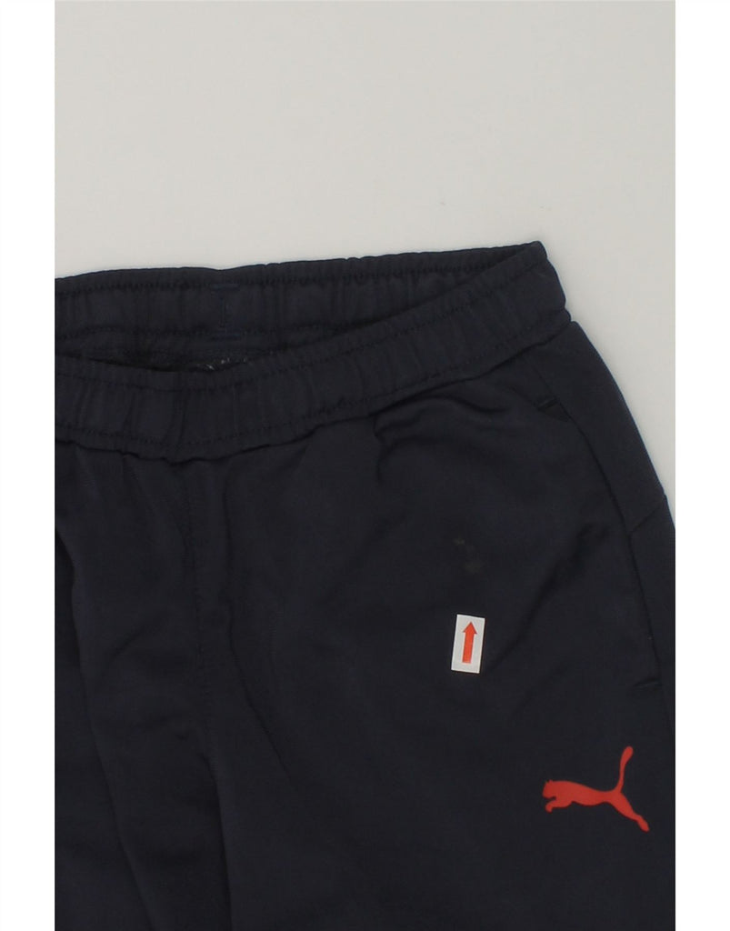 PUMA Boys Tracksuit Trousers 7-8 Years Navy Blue | Vintage Puma | Thrift | Second-Hand Puma | Used Clothing | Messina Hembry 