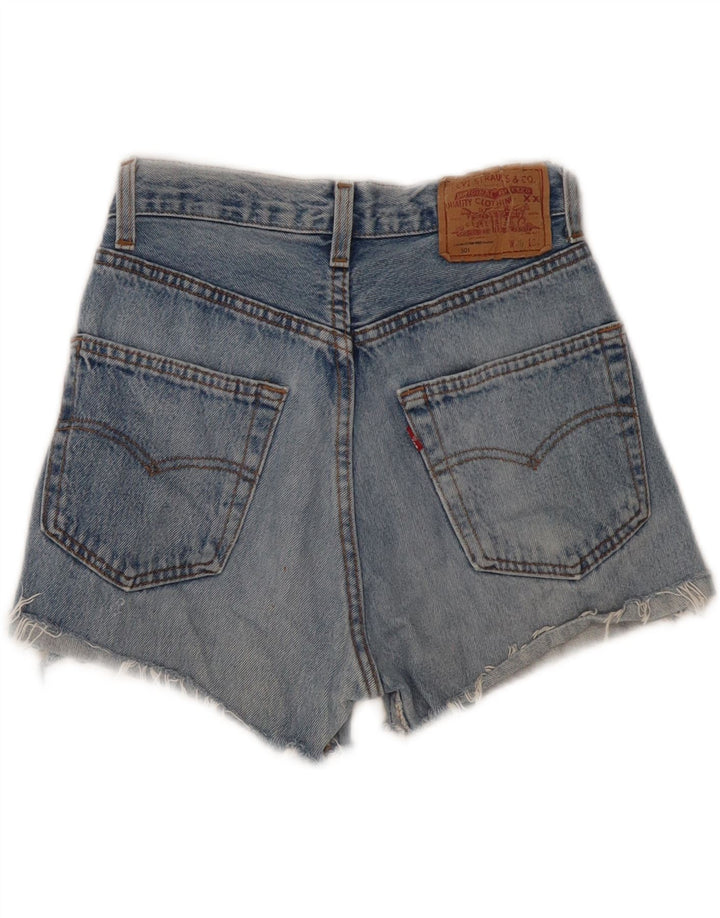 LEVI'S Womens 501 Denim Shorts W30 Medium Blue Vintage Levi's and Second-Hand Levi's from Messina Hembry 