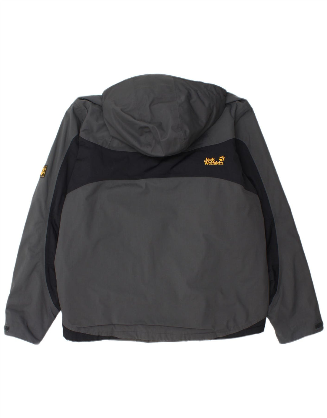 Jack Wolfskin Mens Windbreaker Jacket UK 40/42 Large Grey Colourblock