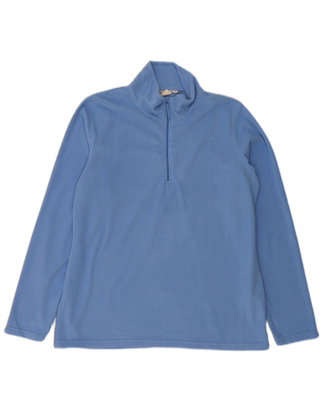 Mountain Warehouse Womens Zip Neck Fleece Jumper UK 16 Large Blue Polyester