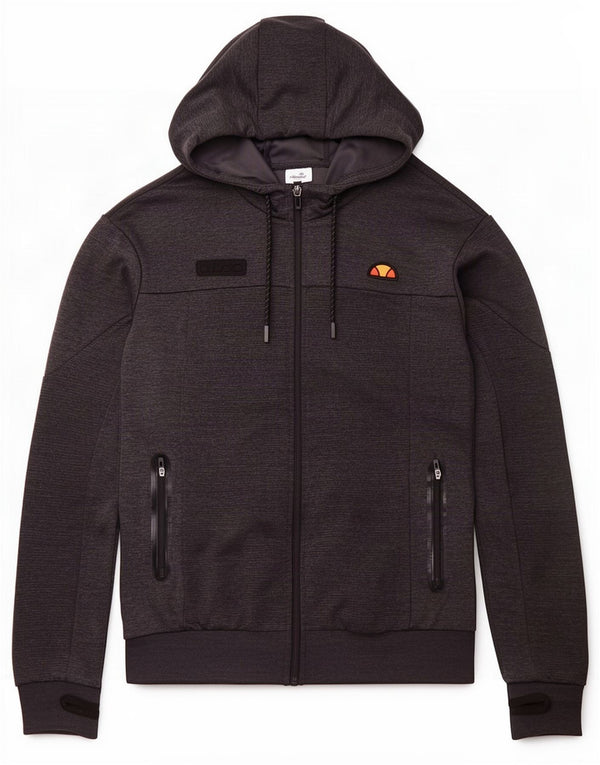 Ellesse Mens Zip Hoodie Sweater XS Grey Polyester