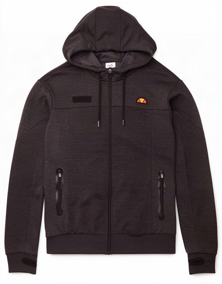 Ellesse Mens Zip Hoodie Sweater XS Grey Polyester