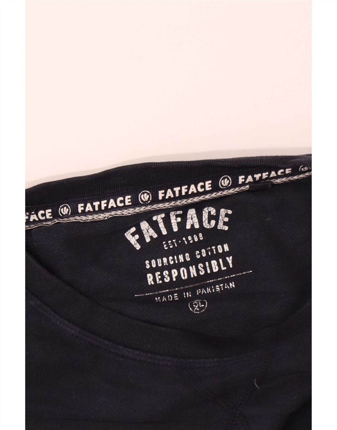 Fat Face Mens Sweatshirt Jumper 2XL Navy Blue Cotton