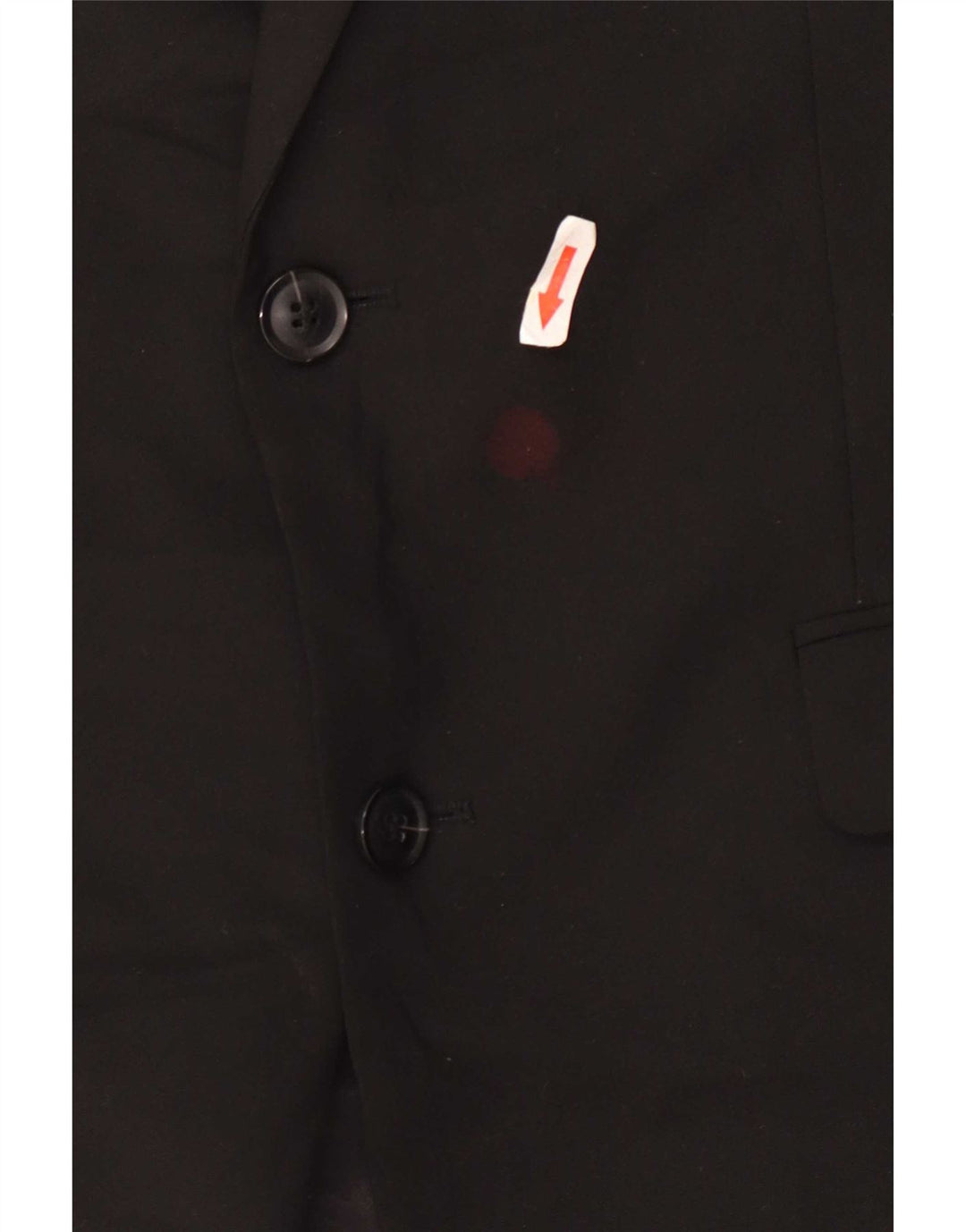 John Lewis Mens 2 Button Blazer Jacket UK 40 Large Black Polyester