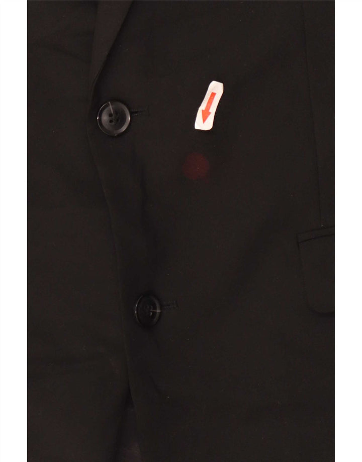 John Lewis Mens 2 Button Blazer Jacket UK 40 Large Black Polyester