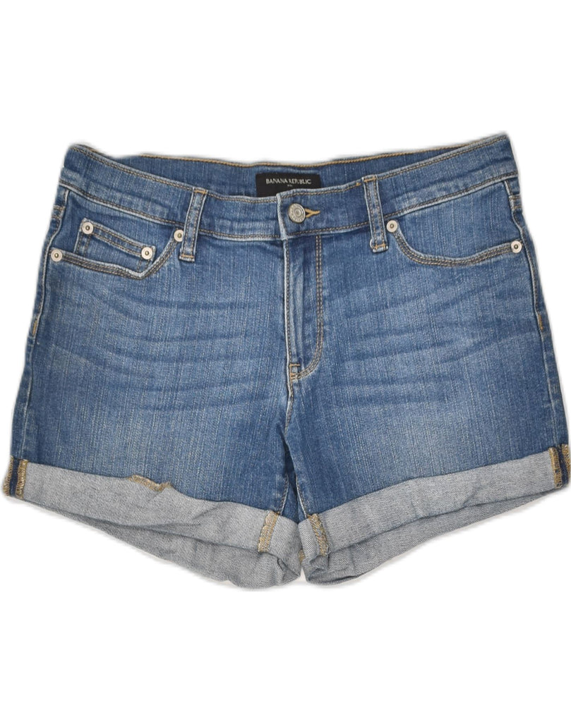 BANANA REPUBLIC Womens Denim Shorts US 4 Small W27 Blue Cotton | Vintage Banana Republic | Thrift | Second-Hand Banana Republic | Used Clothing | Messina Hembry 