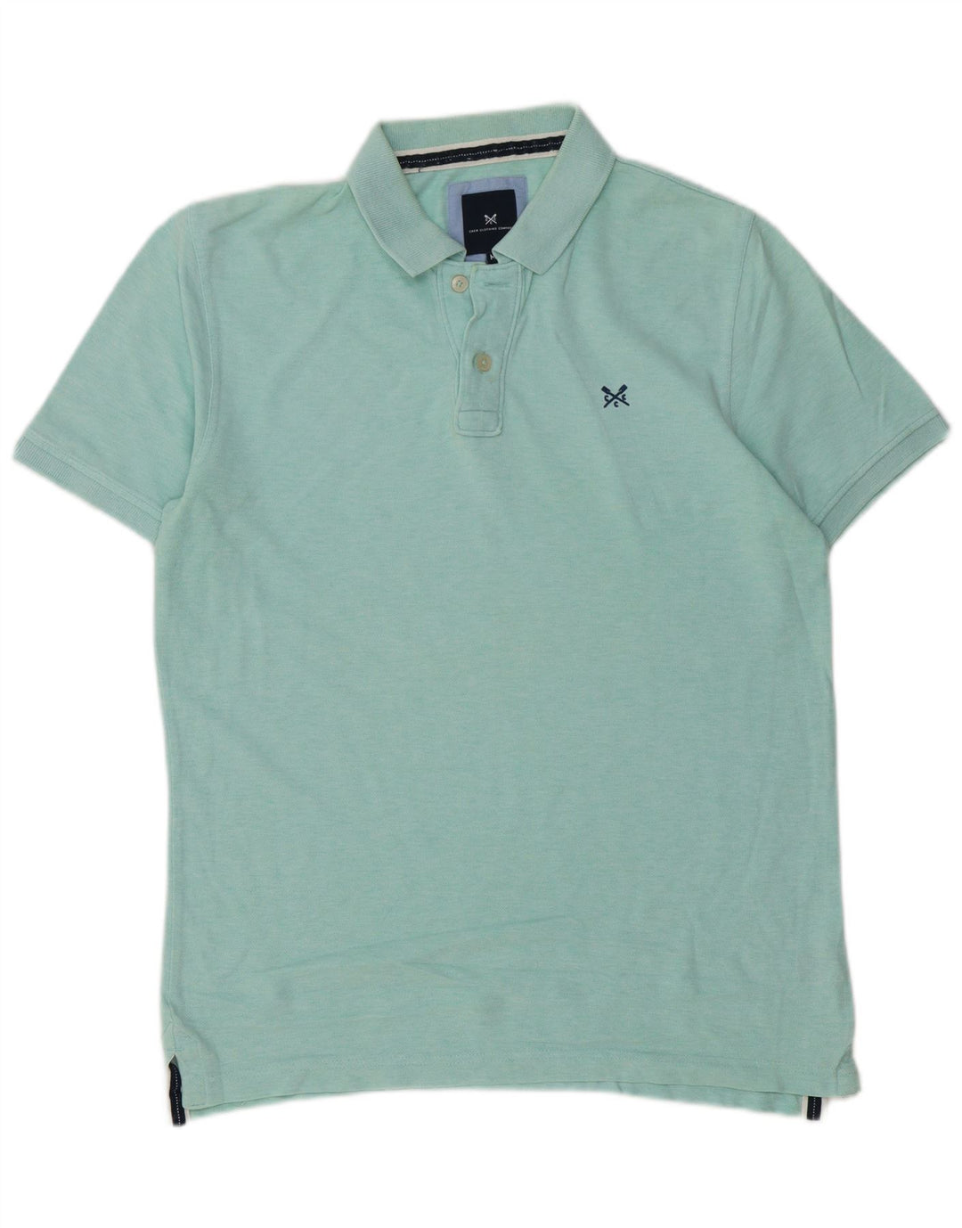 Crew Clothing Mens Polo Shirt Medium Green Cotton