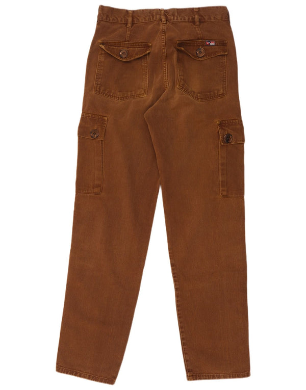 Wild Mens Tapered Cargo Trousers IT 46 Small W31 L34 Brown Cotton