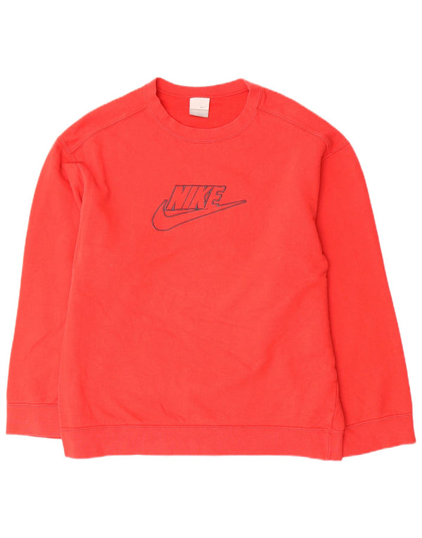 Nike Boys Graphic Sweatshirt Jumper 13-14 Years XL Red Cotton