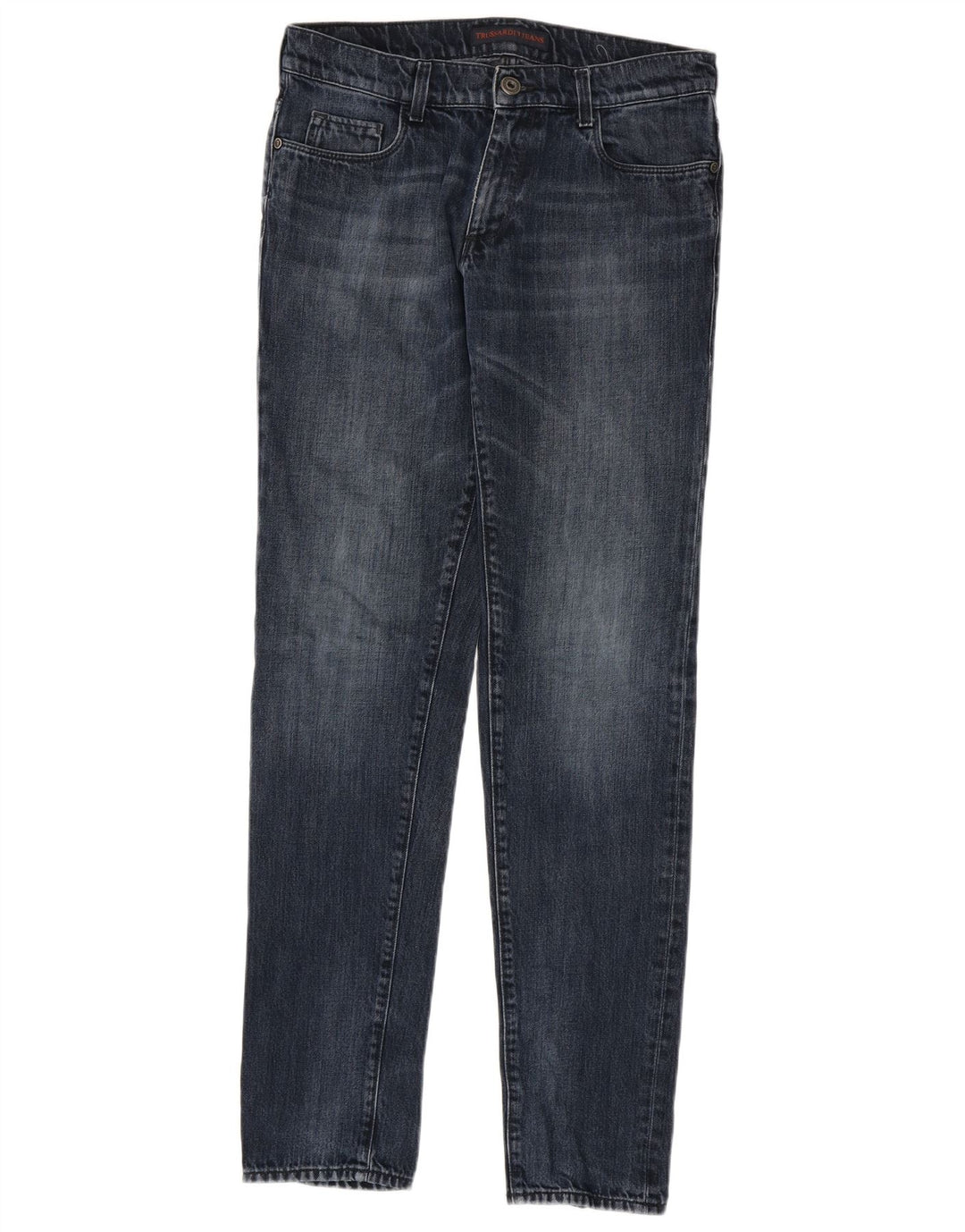 Trussardi Mens Slim Jeans W32 L34 Blue Cotton