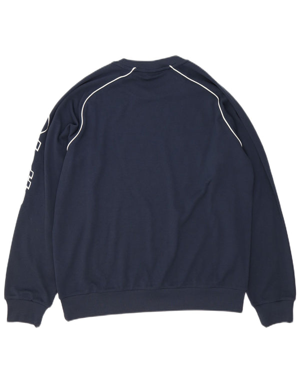 Lotto Mens Foligno Calcio Graphic Sweatshirt Jumper Large Navy Blue