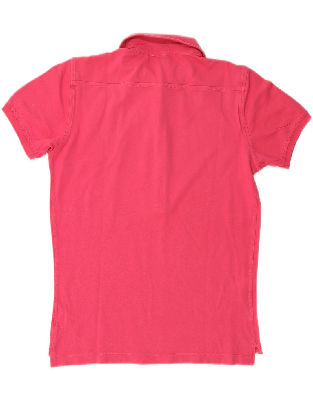 Diesel Womens Polo Shirt UK 14 Medium Pink Cotton
