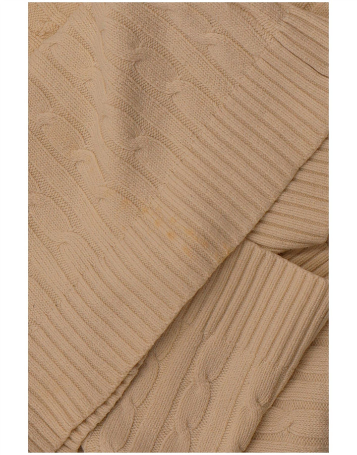 CREW CLOTHING Womens V-Neck Jumper Sweater UK 18 XL Off White Cotton