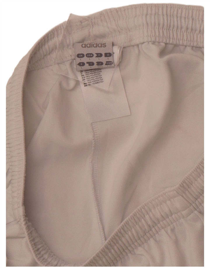 ADIDAS Mens Climalite Sport Shorts Large  White Polyester