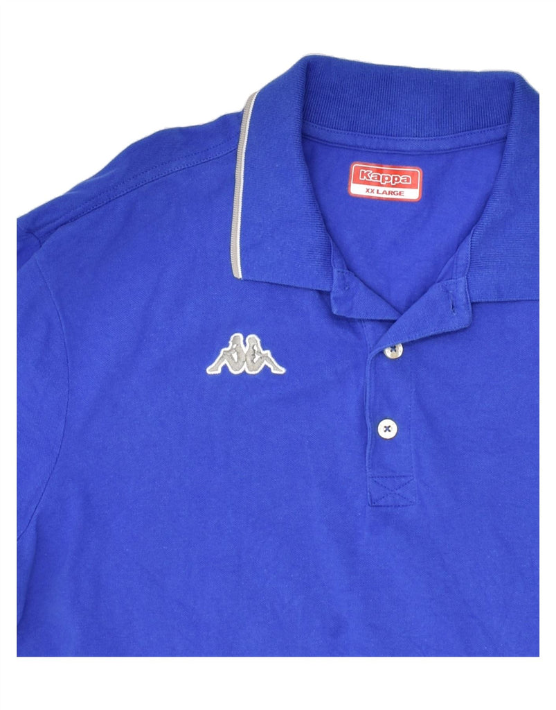 KAPPA Boys Polo Shirt 13-14 Years 2XL Blue Cotton | Vintage Kappa | Thrift | Second-Hand Kappa | Used Clothing | Messina Hembry 