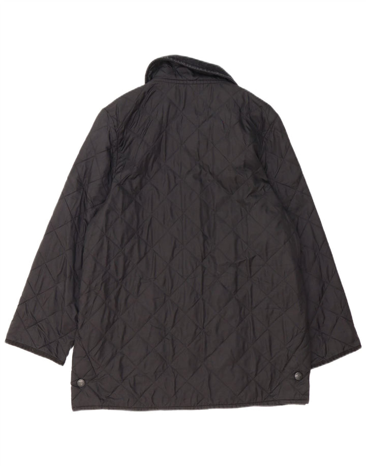 Barbour Womens Quilted Jacket UK 18 XL Black Polyamide