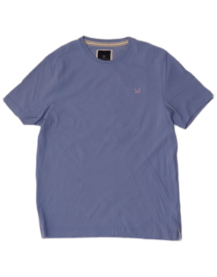 CREW CLOTHING Mens T-Shirt Top Medium Blue Cotton