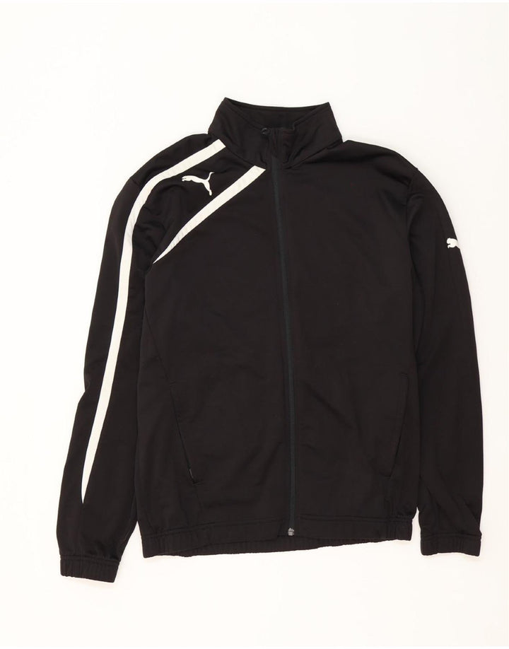 Puma Mens Tracksuit Top Jacket Medium Black Colourblock Polyester