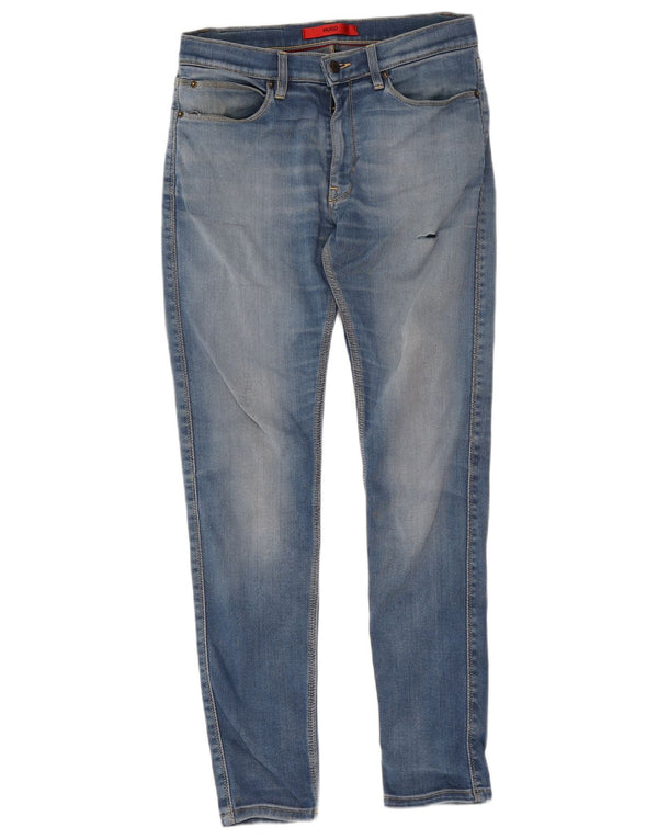 Hugo Boss Womens Skinny Jeans W29 L32 Blue Cotton
