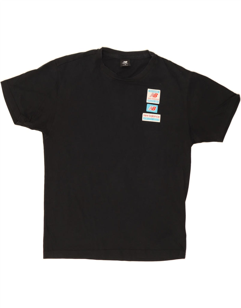 NEW BALANCE Mens T-Shirt Top Small Black Cotton Vintage New Balance and Second-Hand New Balance from Messina Hembry 