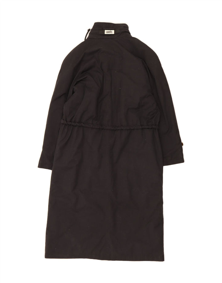 SCOTT Womens Overcoat UK 10 Small Black Vintage Scott and Second-Hand Scott from Messina Hembry 