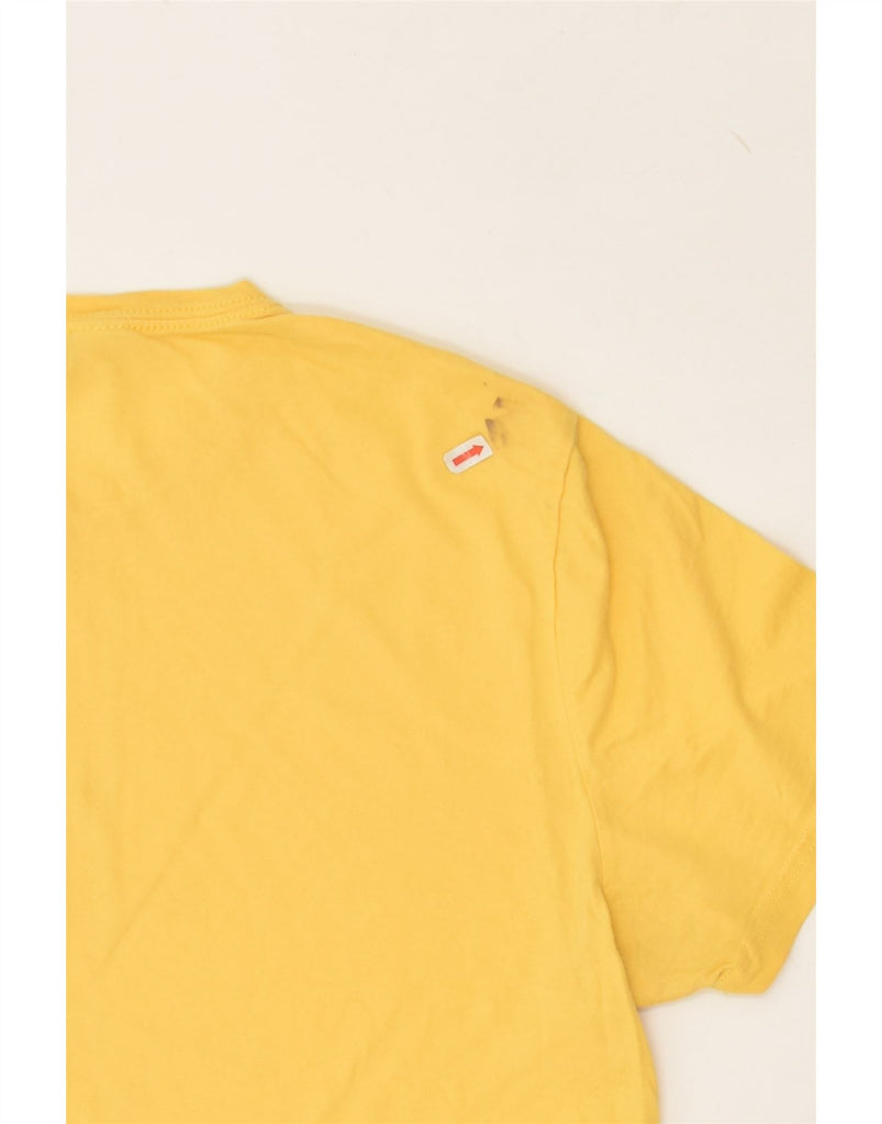 PENGUIN Womens Graphic T-Shirt Top UK 16 Large Yellow Cotton | Vintage Penguin | Thrift | Second-Hand Penguin | Used Clothing | Messina Hembry 