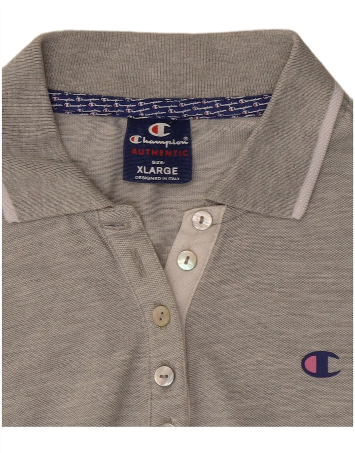 Champion Womens Polo Shirt UK 18 XL Grey
