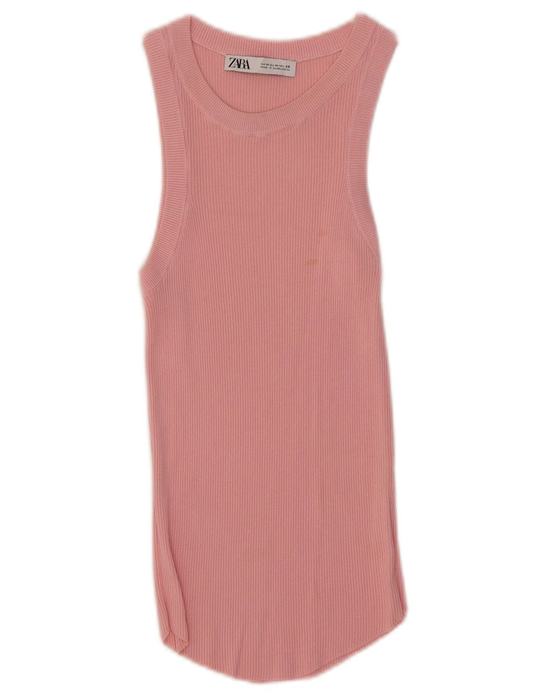 Zara Womens Vest Top UK 12 Medium Pink