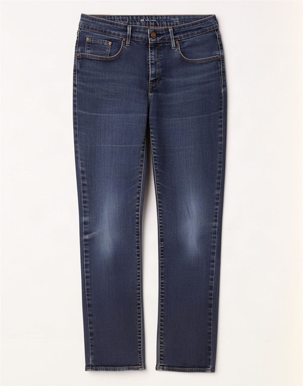 Levi's Womens Demi Curve Classic Rise Straight Jeans W30 L30 Blue Cotton