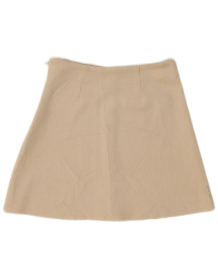 Zara Womens Suede Mini Skirt XS W24 Beige
