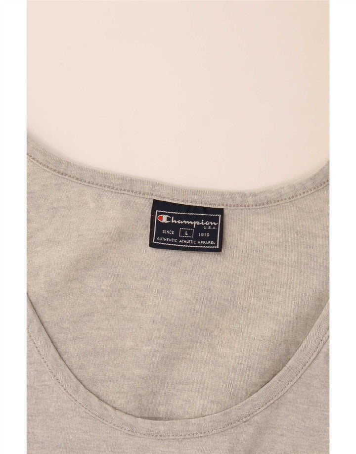 Champion Mens Vest Top Large Grey Flecked