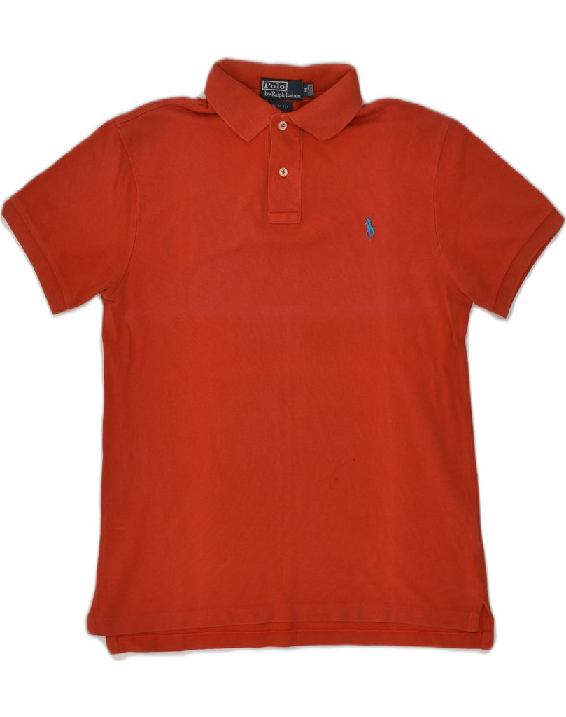 POLO RALPH LAUREN Mens Slim Fit Polo Shirt Medium Red Cotton | Vintage Polo Ralph Lauren | Thrift | Second-Hand Polo Ralph Lauren | Used Clothing | Messina Hembry 