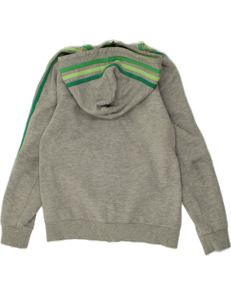 ADIDAS Boys Zip Hoodie Sweater 9-10 Years Grey Cotton | Vintage Adidas | Thrift | Second-Hand Adidas | Used Clothing | Messina Hembry 