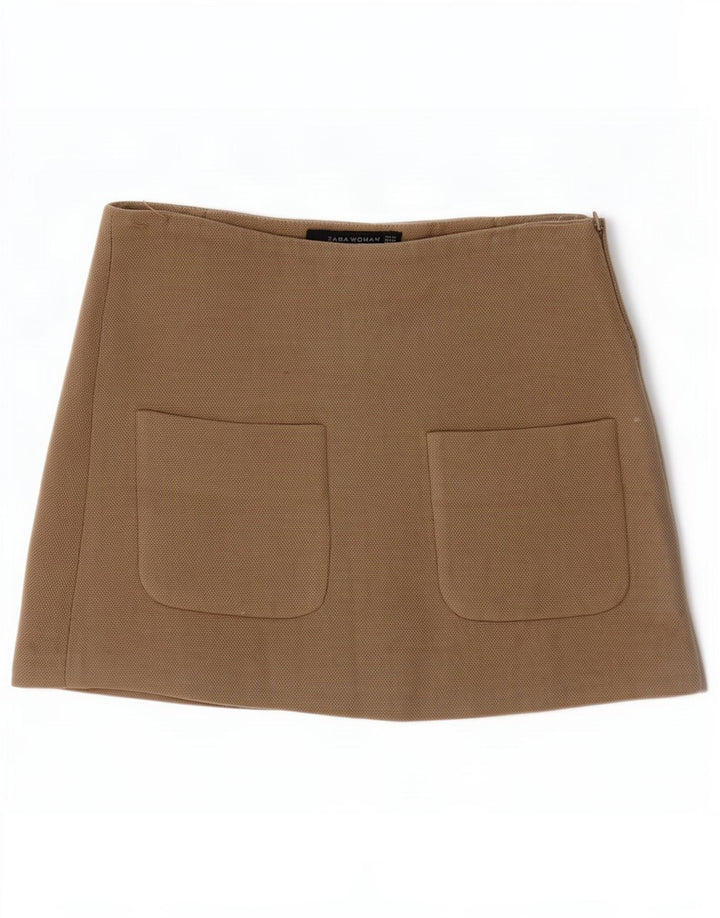 Zara Womens Mini Skirt XS W24 Beige