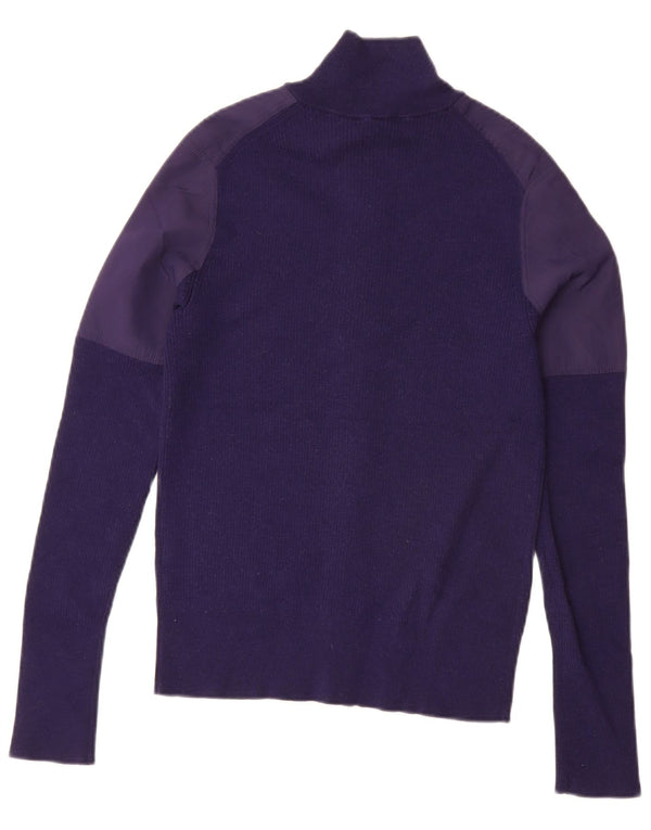 Cos Mens Cardigan Sweater Small Navy Blue Colourblock