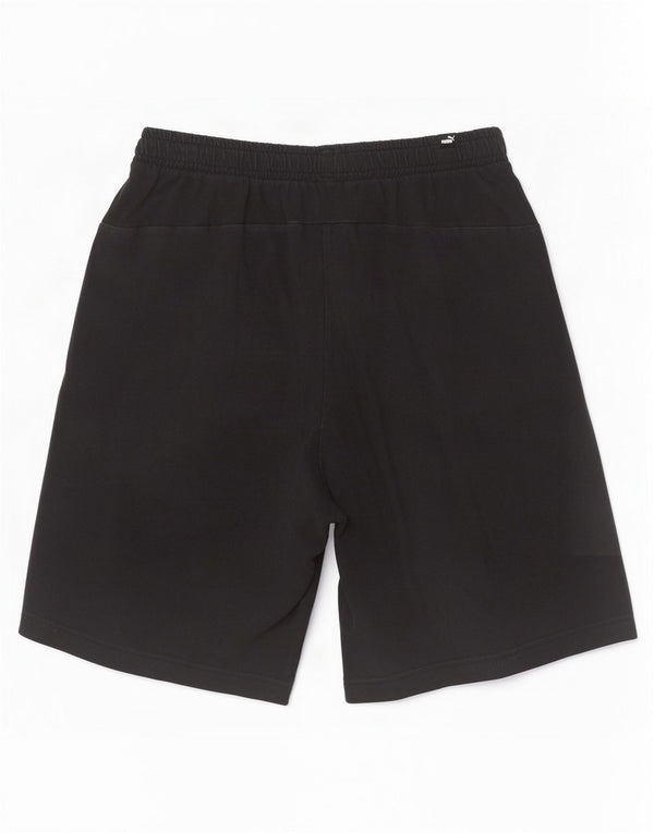 Puma Mens Graphic Sport Shorts Medium Black Cotton