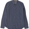 Tommy Hilfiger Mens New York Fit Regular Denim Shirt Medium Blue Gingham