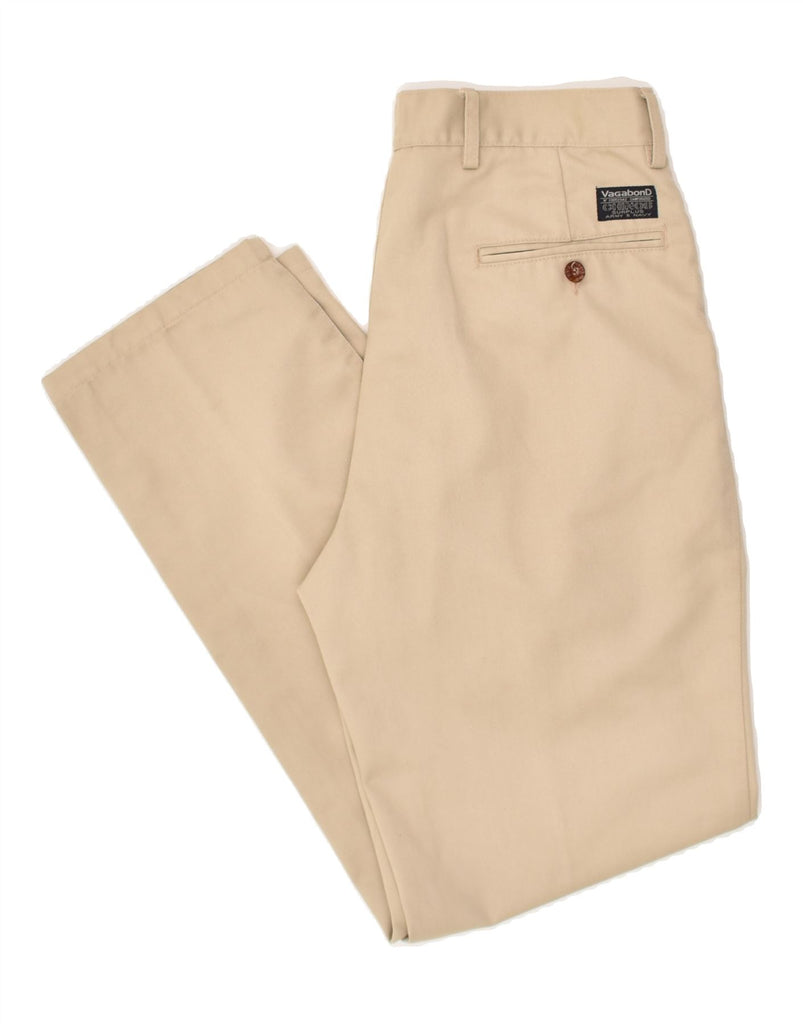 VAGABOND Mens Pegged Chino Trousers IT 48 Medium W32 L32 Beige Polyester | Vintage Vagabond | Thrift | Second-Hand Vagabond | Used Clothing | Messina Hembry 