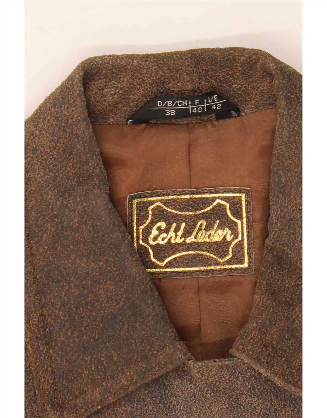 Vintage Womens 5 Button Suede Blazer Jacket IT 42 Medium Brown
