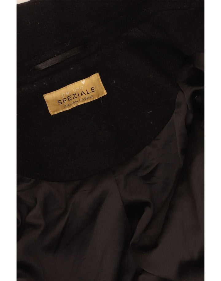 Marks & Spencer Womens Per Una Double Breasted Coat UK 12 Medium Black