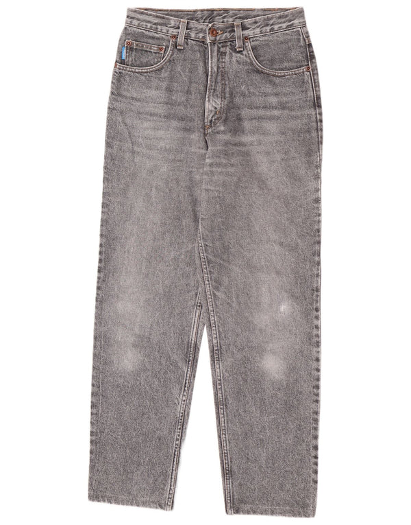 Carrera Mens Acid Wash Straight Jeans W30 L29 Grey Cotton