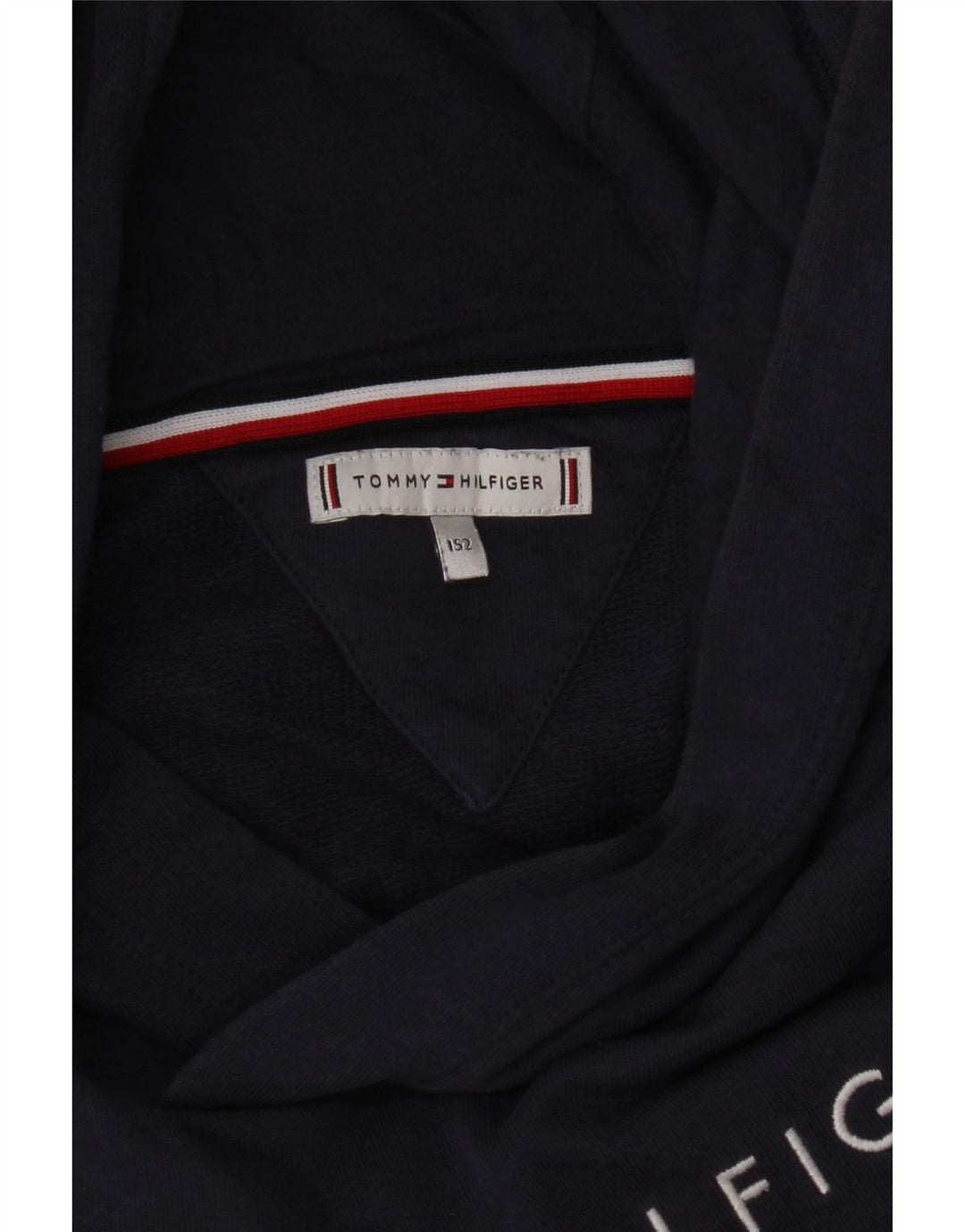 TOMMY HILFIGER Boys Graphic Hoodie Jumper 11-12 Years Navy Blue