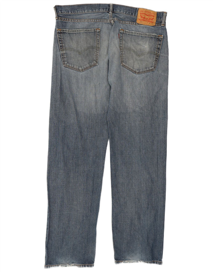 Levi's Mens 505 Straight Jeans W34 L32 Blue Cotton