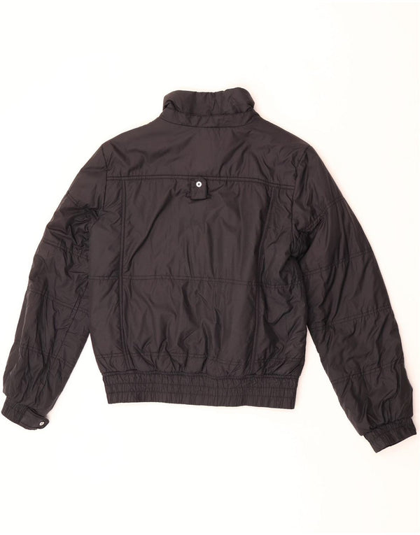 Champion Girls Padded Bomber Jacket 11-12 Years Large Black Polyamide
