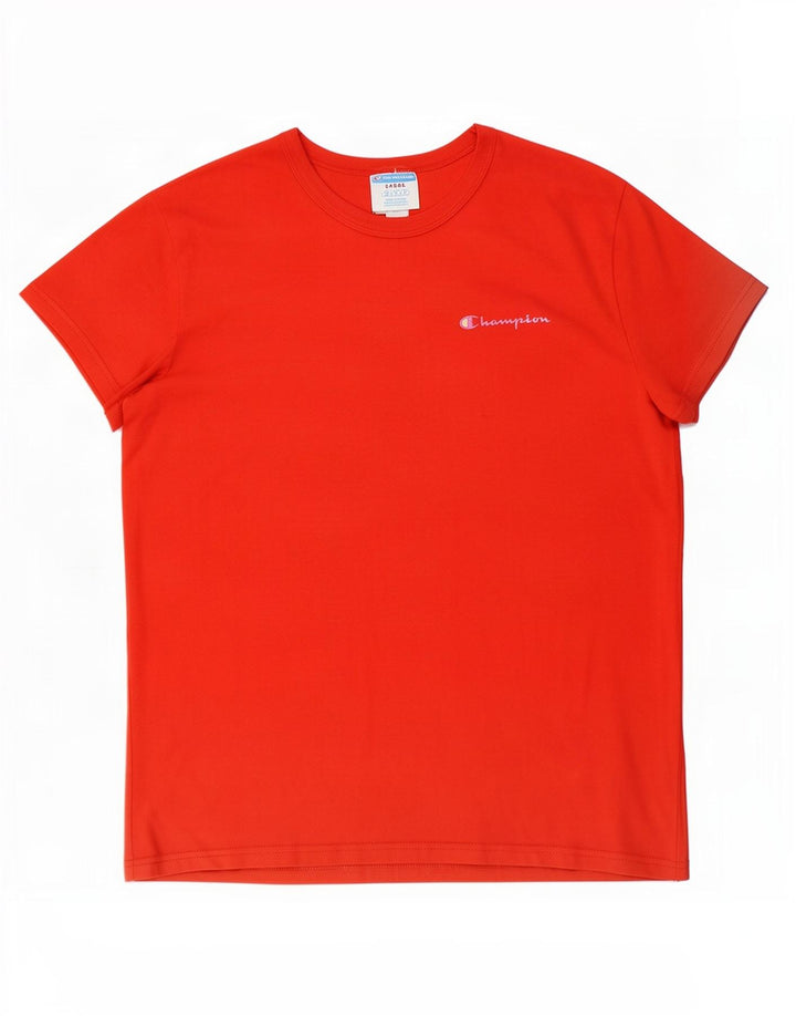 Champion Mens T-Shirt Top Large Red Cotton