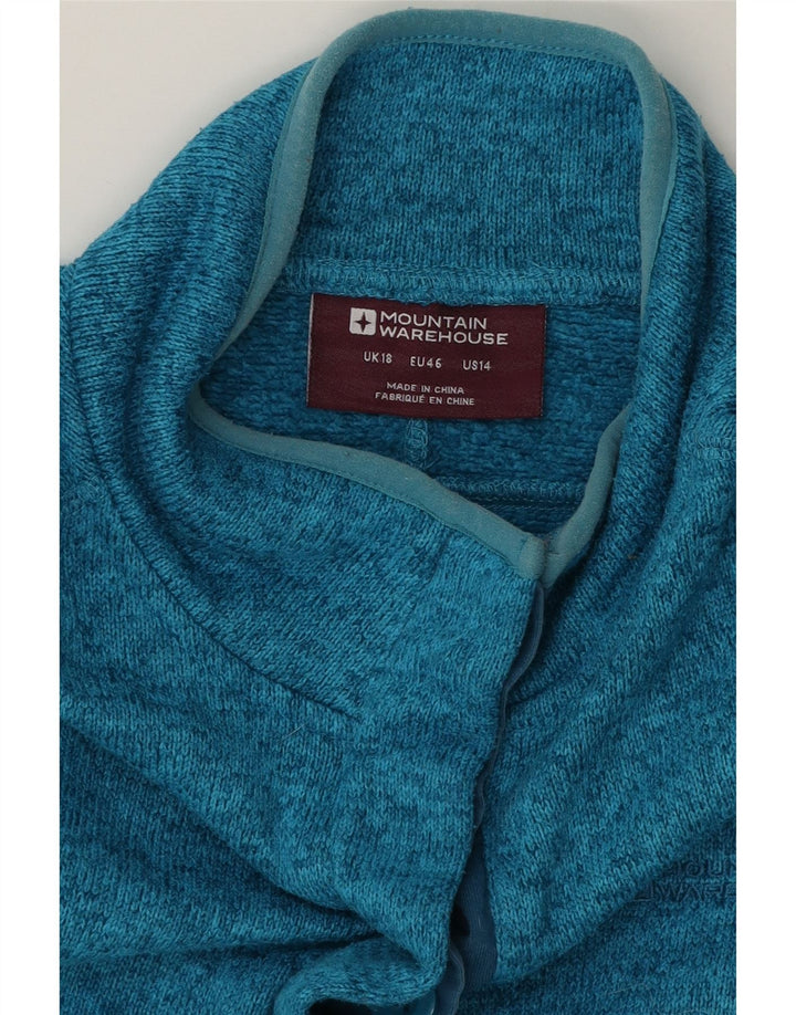 MOUNTAIN WAREHOUSE Womens Oversized Sweatshirt Jumper UK 18 XL Blue