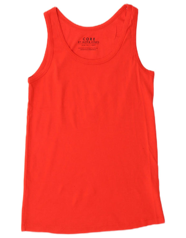 Jack & Jones Mens Vest Top Large Red Cotton