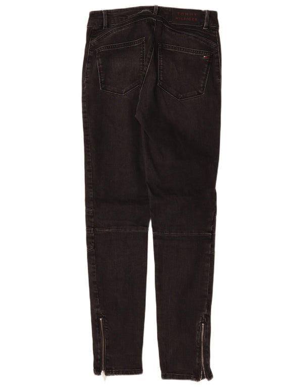 Tommy Hilfiger Womens Venice Cargo Skinny Jeans W28 L28 Grey Cotton Biker