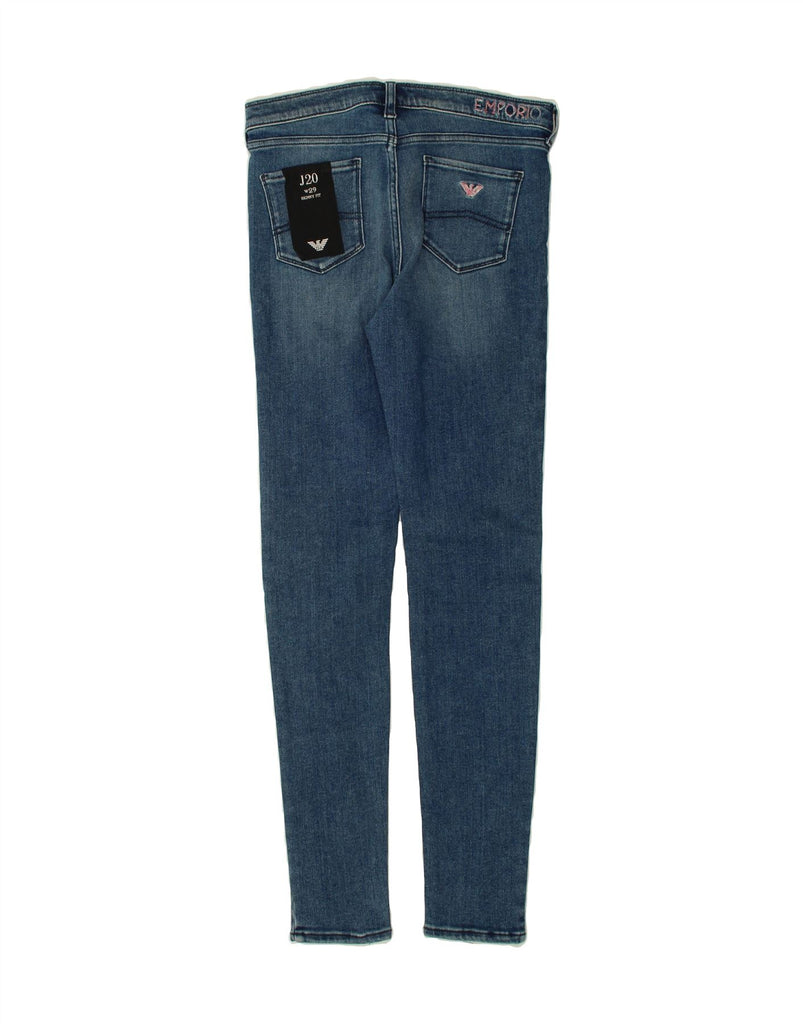 EMPORIO ARMANI Womens Skinny Jeans W29 L30  Blue Cotton | Vintage Emporio Armani | Thrift | Second-Hand Emporio Armani | Used Clothing | Messina Hembry 