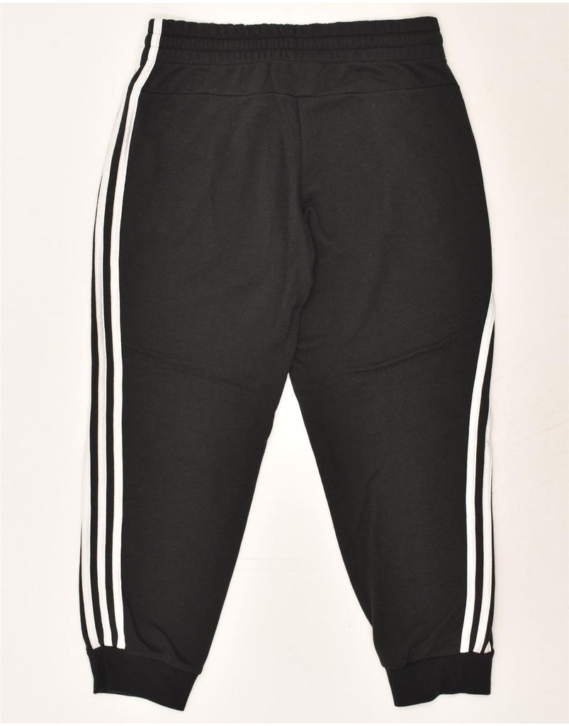 ADIDAS Womens Tracksuit Trousers Joggers  UK 12/14 Medium Black Cotton | Vintage Adidas | Thrift | Second-Hand Adidas | Used Clothing | Messina Hembry 